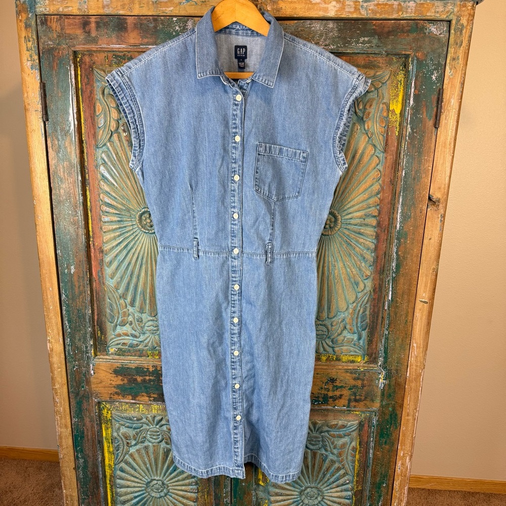 Vintage GAP denim dress pencil wiggle